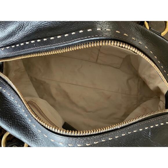 Rare Limited Edition Vtg Coach Hamptons Andrea black contrast stitching 10555 - Picture 7 of 9